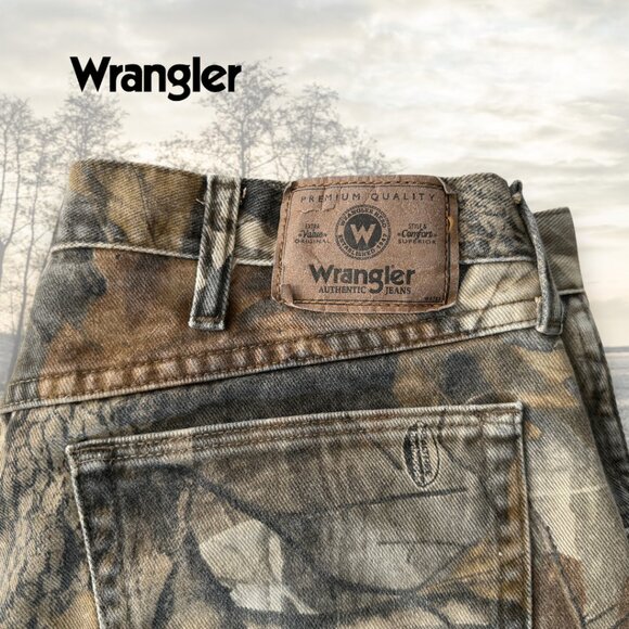 Wrangler ATG Denim Reinforced Heavy Duty Mens Hunting Sports Outdoor Camo Cotton - Picture 4 of 8
